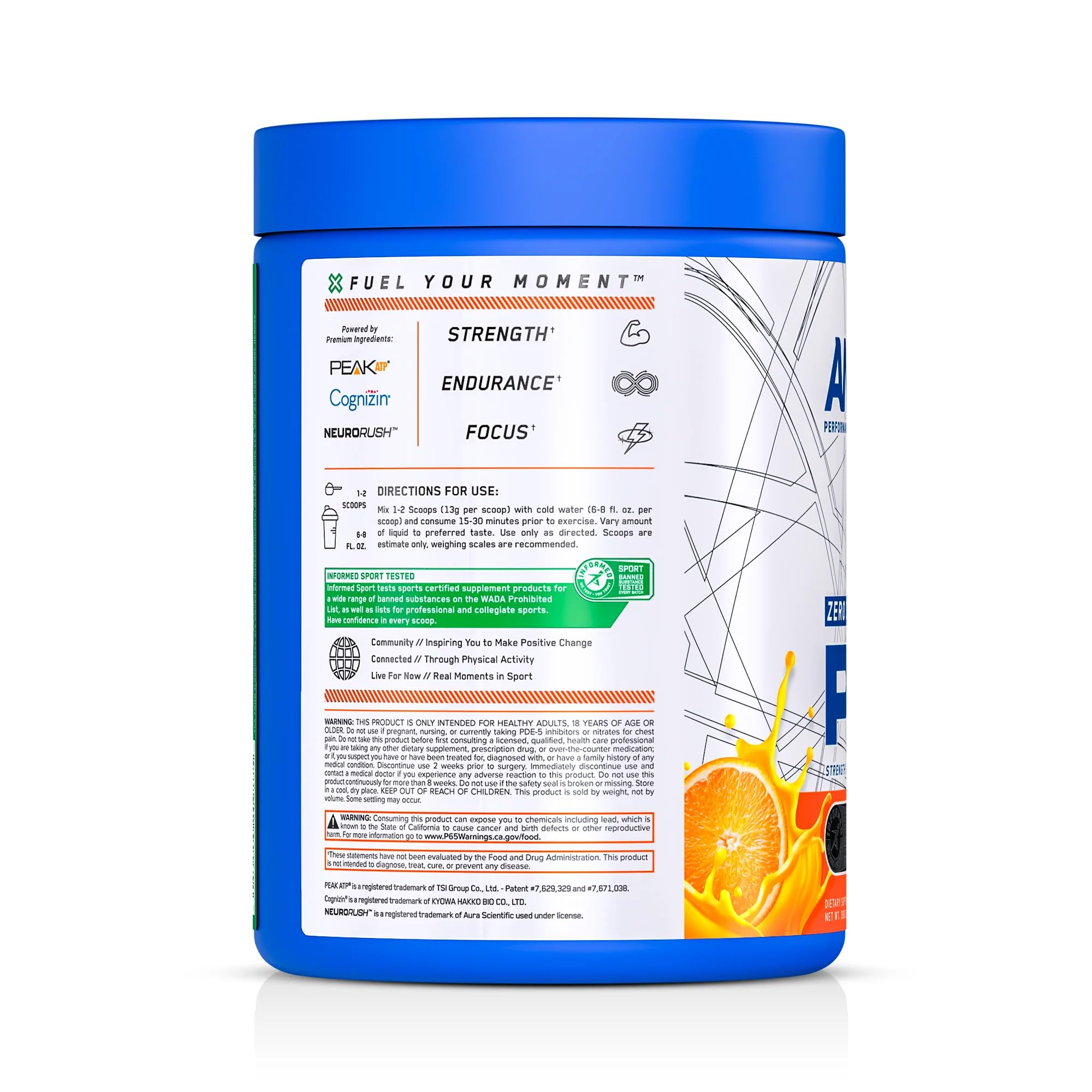 All Black Everything Non Stim Pre-Workout | Preworkout Energy Drink Mix | Caffeine Free | Creatine, Beta Alanine & Citrulline | Energy Supplement for Men & Women | Tang Orange | 40 Servings — Amazon image 5
