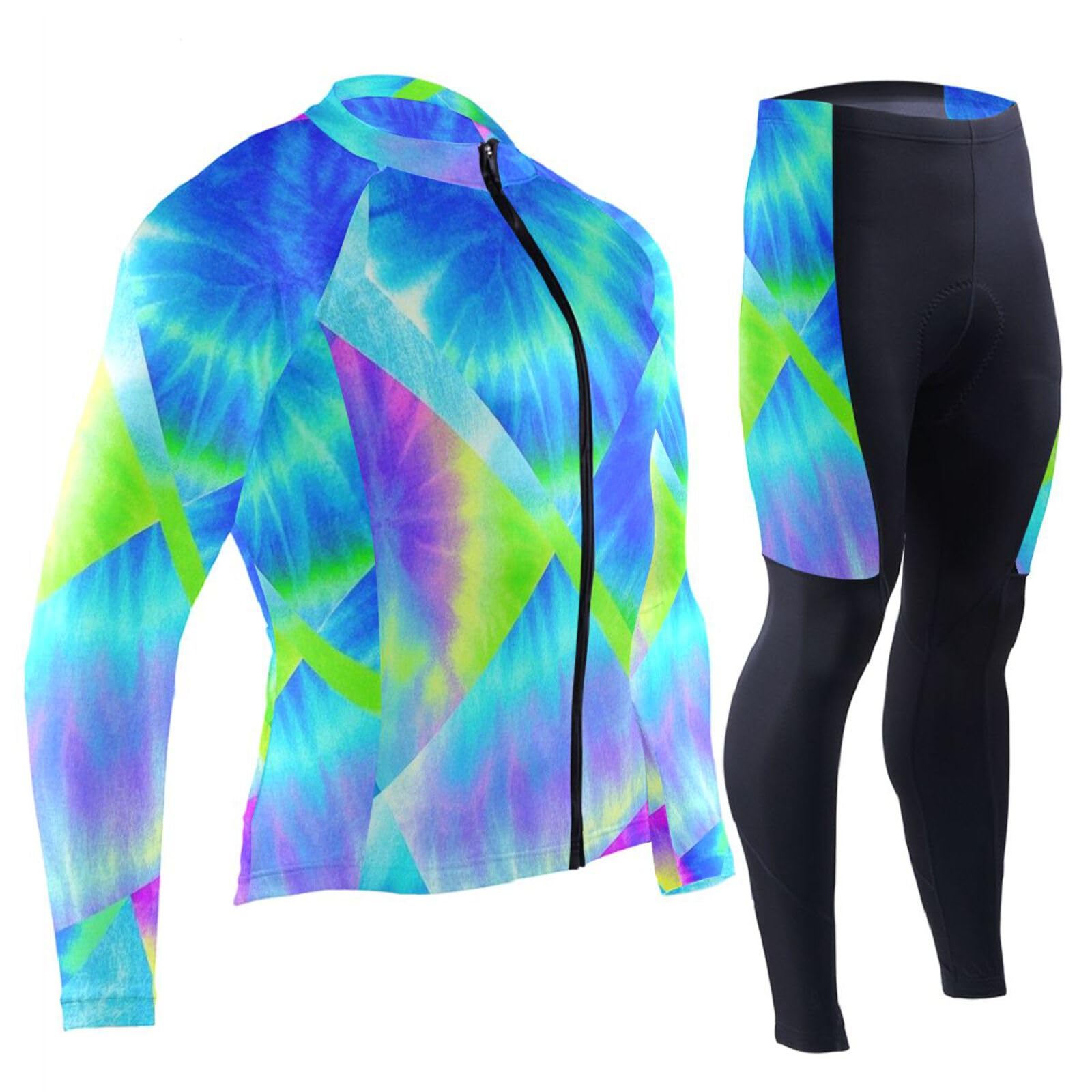 Herren Radtrikot mit Taschen, schnelltrocknend, Mountainbike-Shirts für 3D-gepolstert