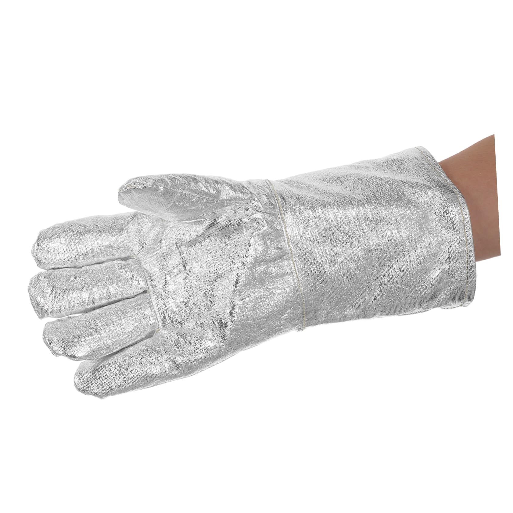 Guantes de Soldadura Resistentes al Calor Aluminio Guantes Industriales para Fundición y Manejo Químico Protección Térmica Flexible y Ligera para Trabajo Hornos y Calderas