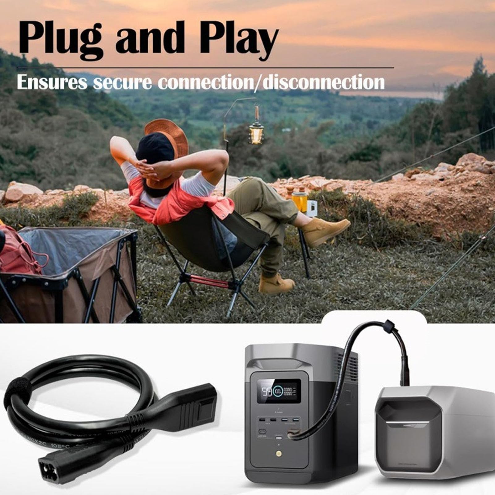 banapoy Cavo di Collegamento Batteria Extra XT150 da 1,5 M