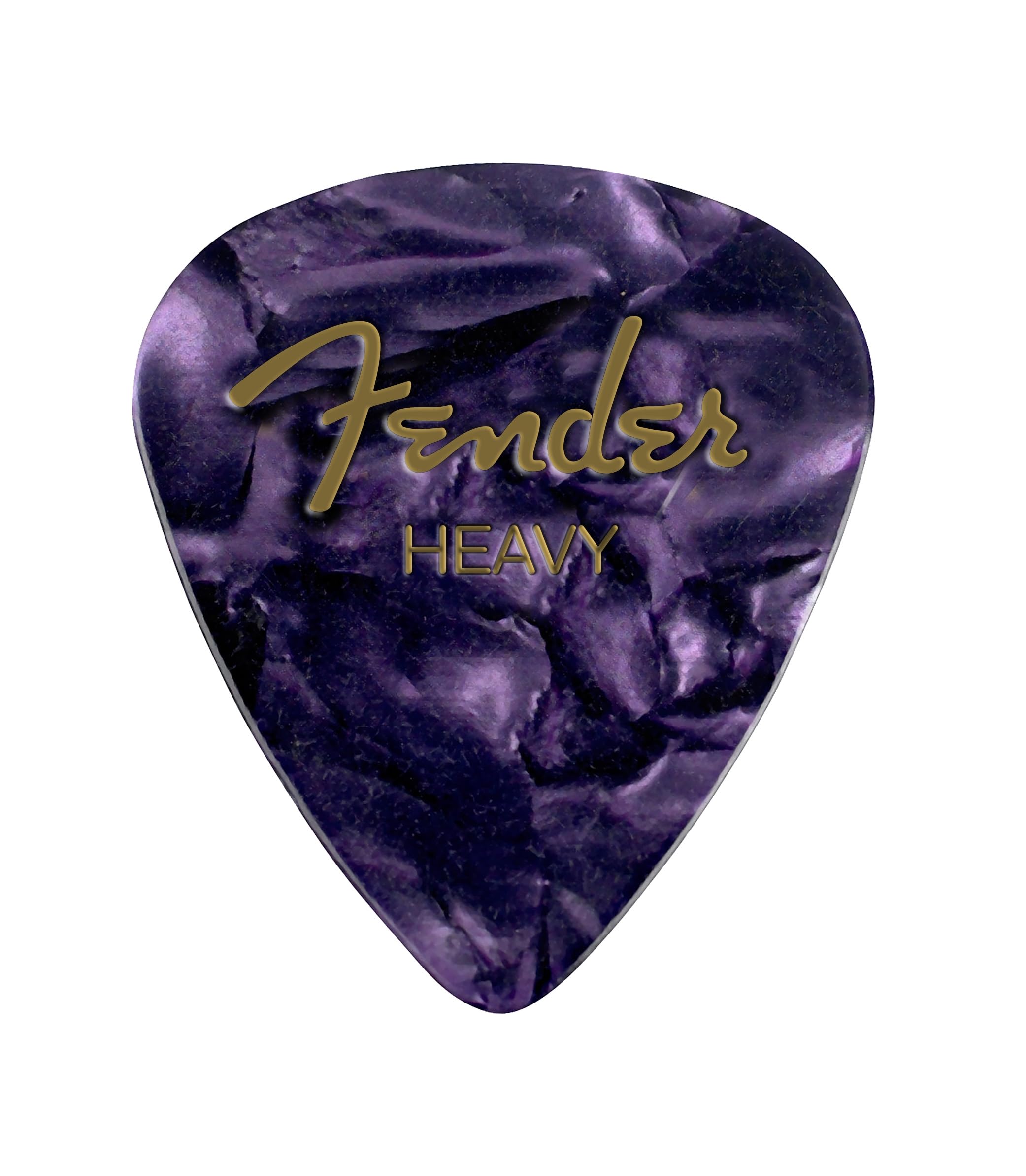Fender Premium Celluloid Guitar Picks 351 Shape, Purple Moto, Heavy, 12-Pack