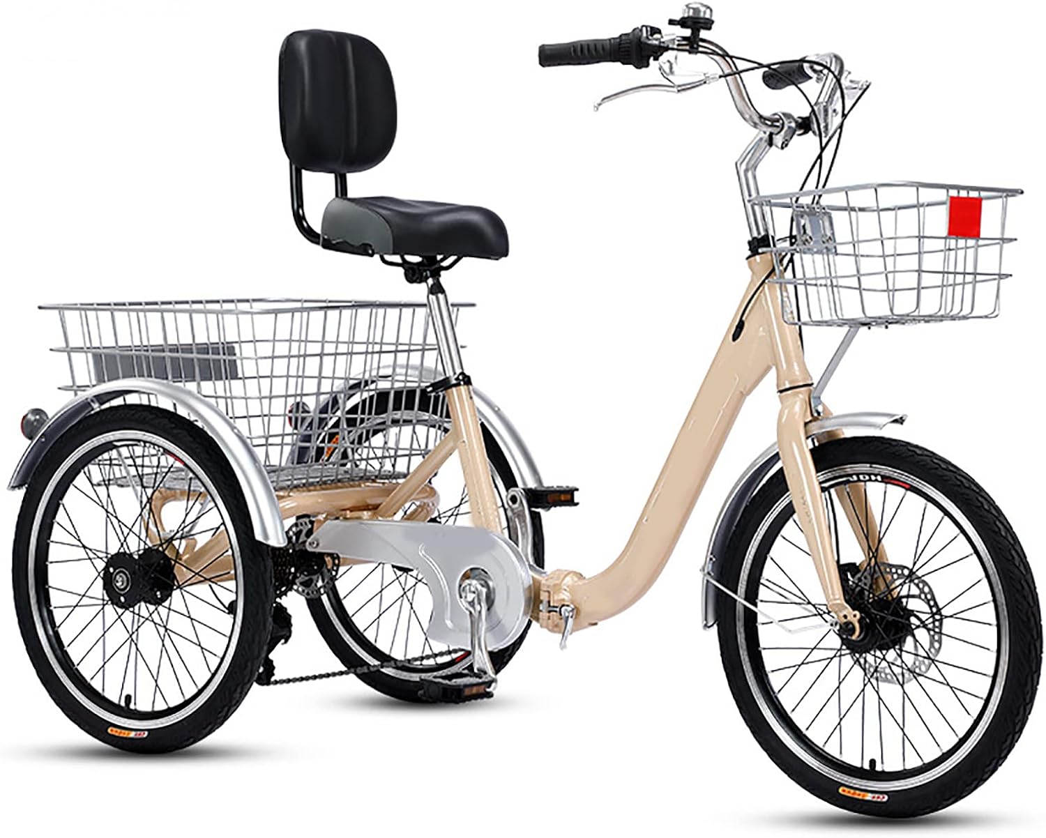 Adult Tricycle, Adult 7Speed Tricycle, 20 Inch 3 Wheels Adult Bicycle