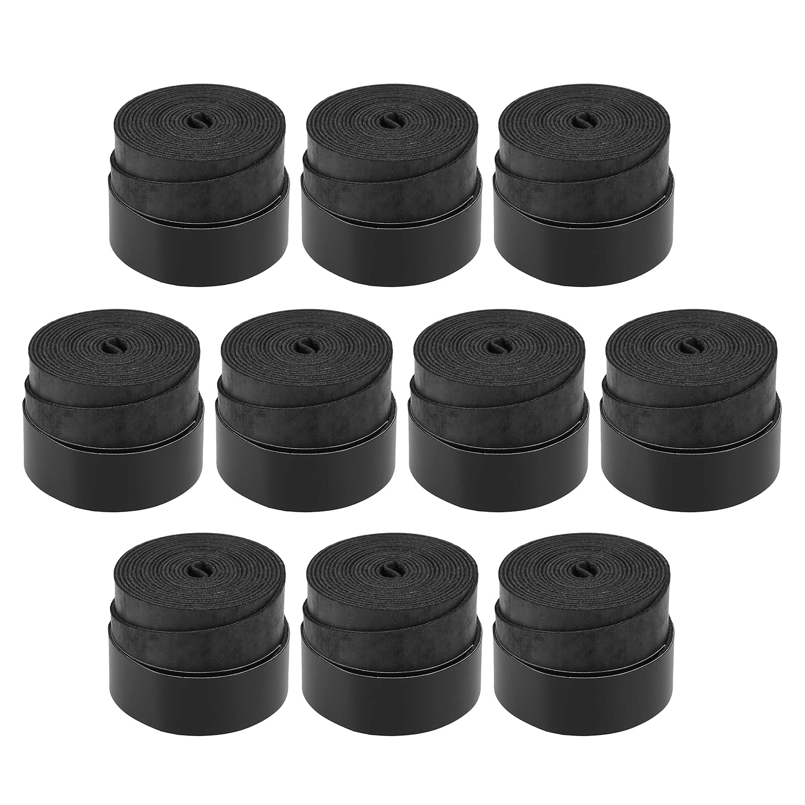 Pack of 10 Anti-skid Racquet Overgrips Sweat-absorbent Vibration-reducing Tennis Badminton Squash Racket Grips