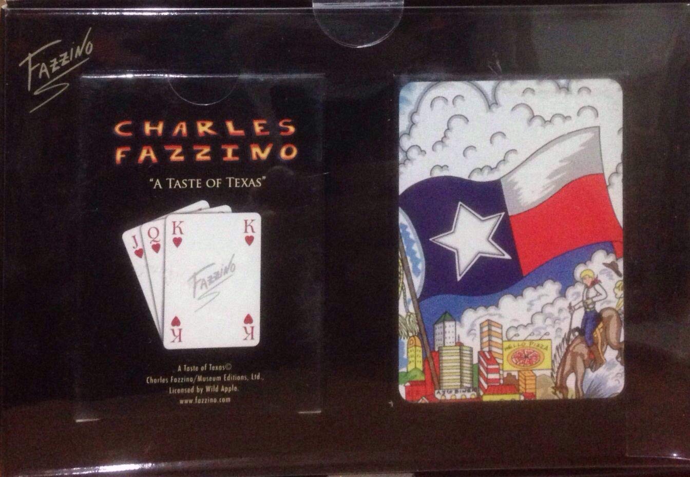 Fazzino A Taste of Texas Two Decks of Playing Cards