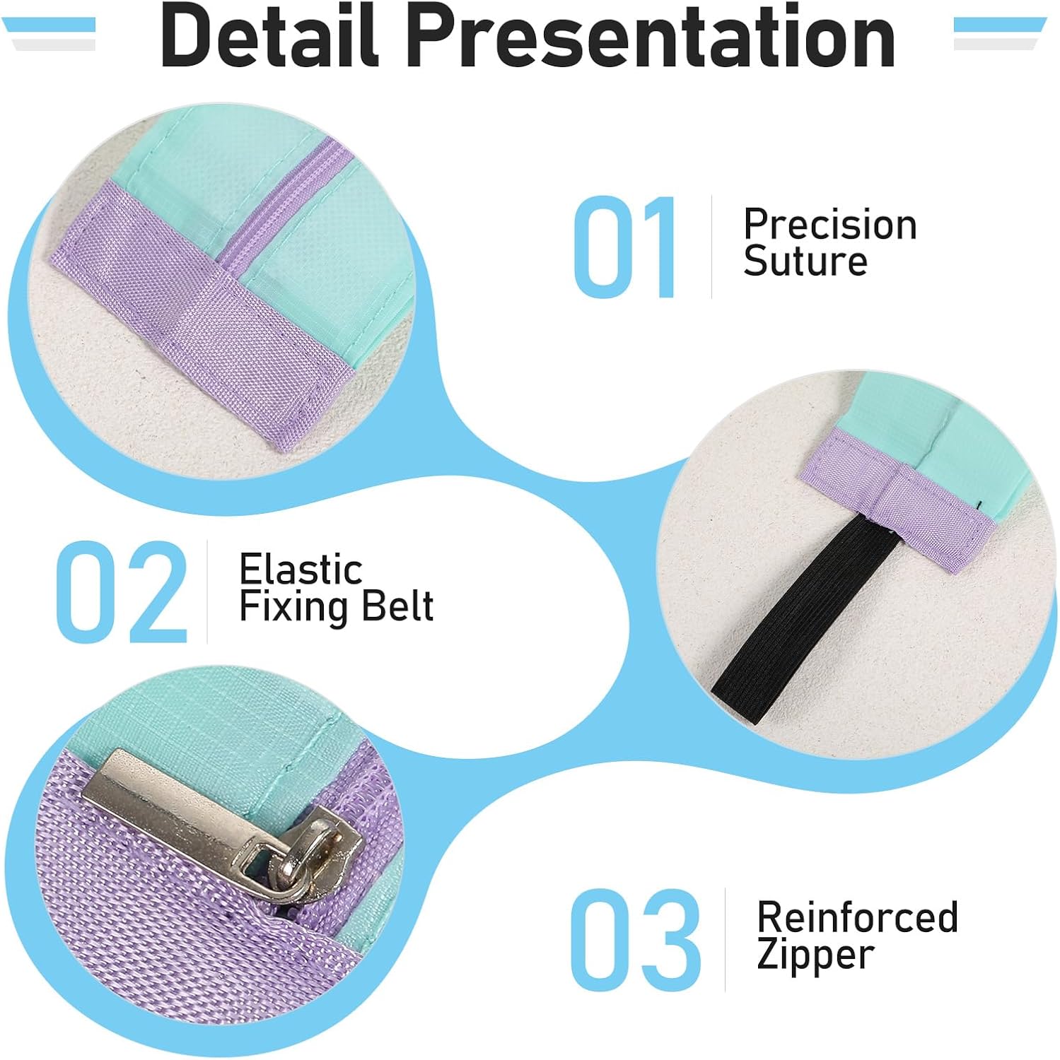 MAQUITA 8 Pcs Reusable Shopping Bag Foldable Grocery Storage Tote Bag Organ Style Fold Oxford Cloth Portable Duffle for Shopping - Image 5