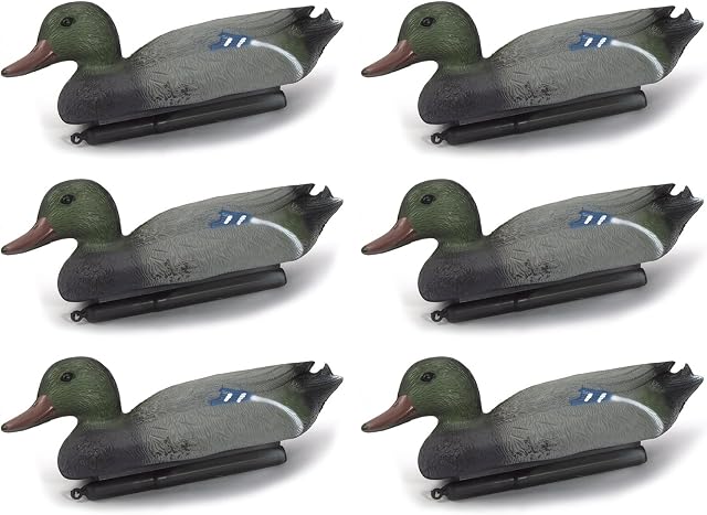 NITEHAWK 6 x Floating 14" Male Duck Decoy Hunting Shooting Fake Bird Mallard Drake