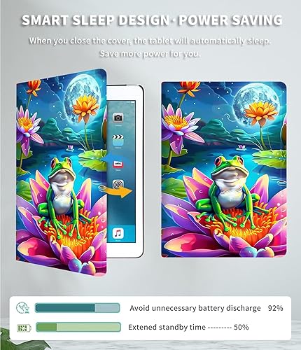 Vista 35 de Funda para Kindle de 6 pulgadas (11.ª generación, versión 2024/2022) delgada de piel sintética, ajustable, multiángulo, Smart Shell con función