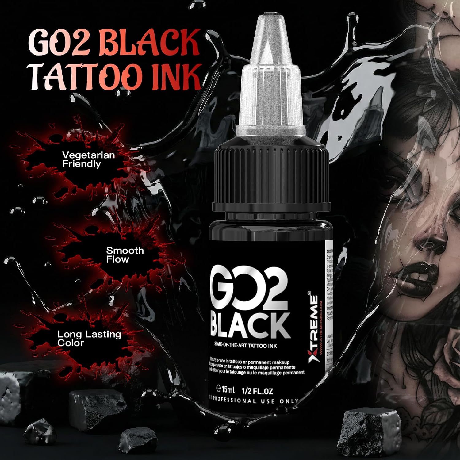 Wormhole 2300mAh Battery Tattoo Gun Kit Wireless Tattoo Kit with 7 Strokes (2.4-4.2mm) Tattoo Machine, Smart Display, 3 Modes, 3 Memory Slots and Timing Function Lining Shading PMU for Artists WTK0234