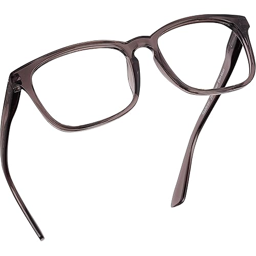 Readerest Blue Light Blocking Reading Glasses (Charcoal, 1.50 Magnification) - Computer Eyeglasses With Thin Reflective Lens, Antiglare, Eye Strain, UV Protection, Stylish For Men And Women
