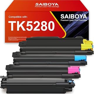 SAIBOYA TK5280 Remanufactured High Yield Toner Cartridges Replacement for Kyocera ECOSYS P6235 M6235 M6235cidn M6535cidn P6535cdn Printer.1T02TW0NLS0 1T02TWCNLS0 1T02TWBNL0 1T02TWANL0