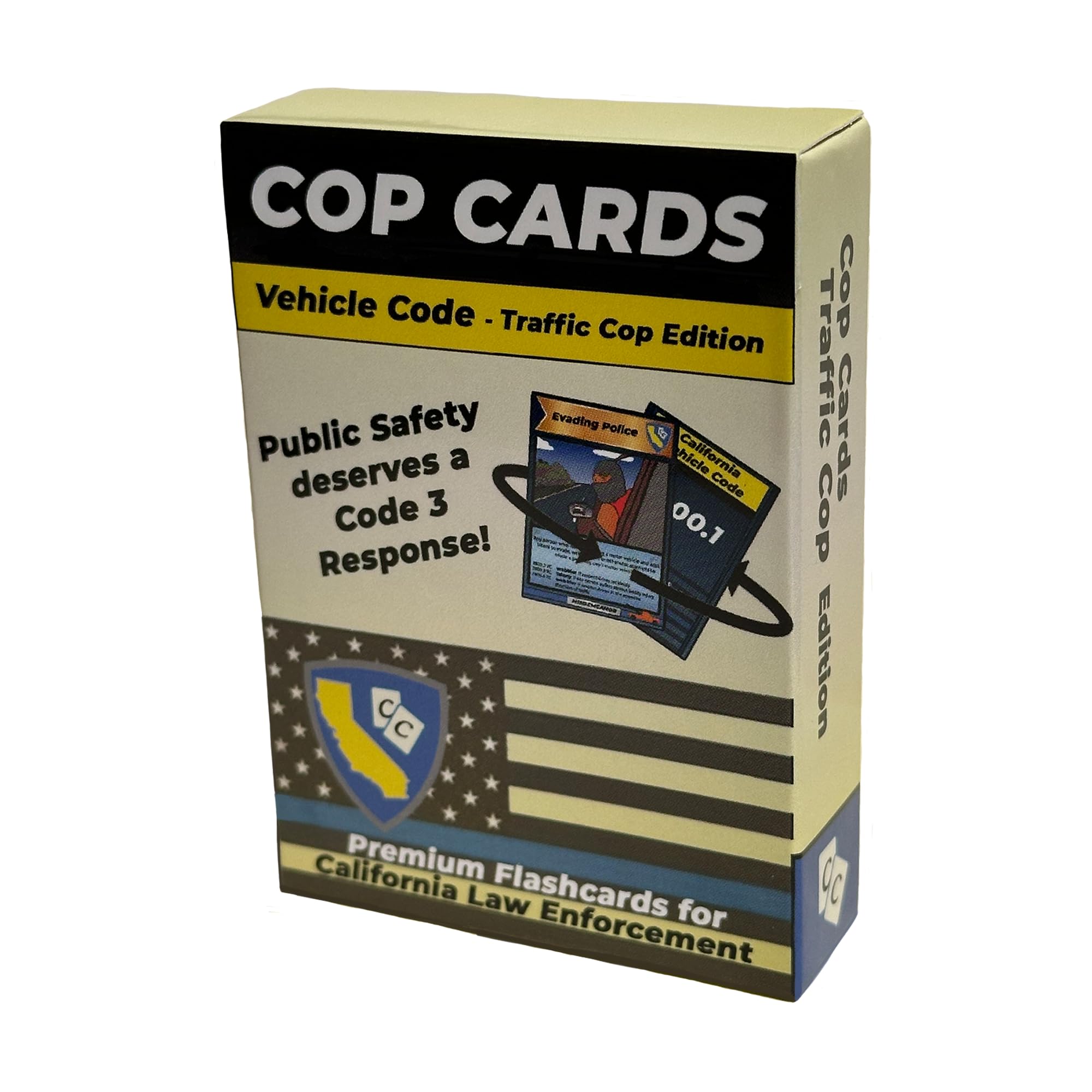 California Traffic Cop Edition - Premium Flashcards for Law Enforcement - Learning Aid or Police Gift