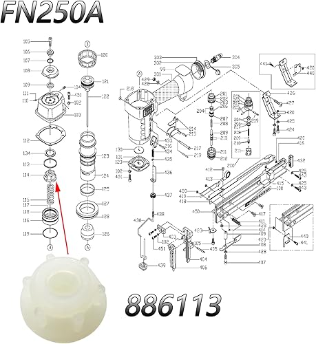 Miniatura 4 de Tope de parachoques de pistón 886113 compatible con cable Porter RN175 tipo 1 RN175 tipo 2 FN250A