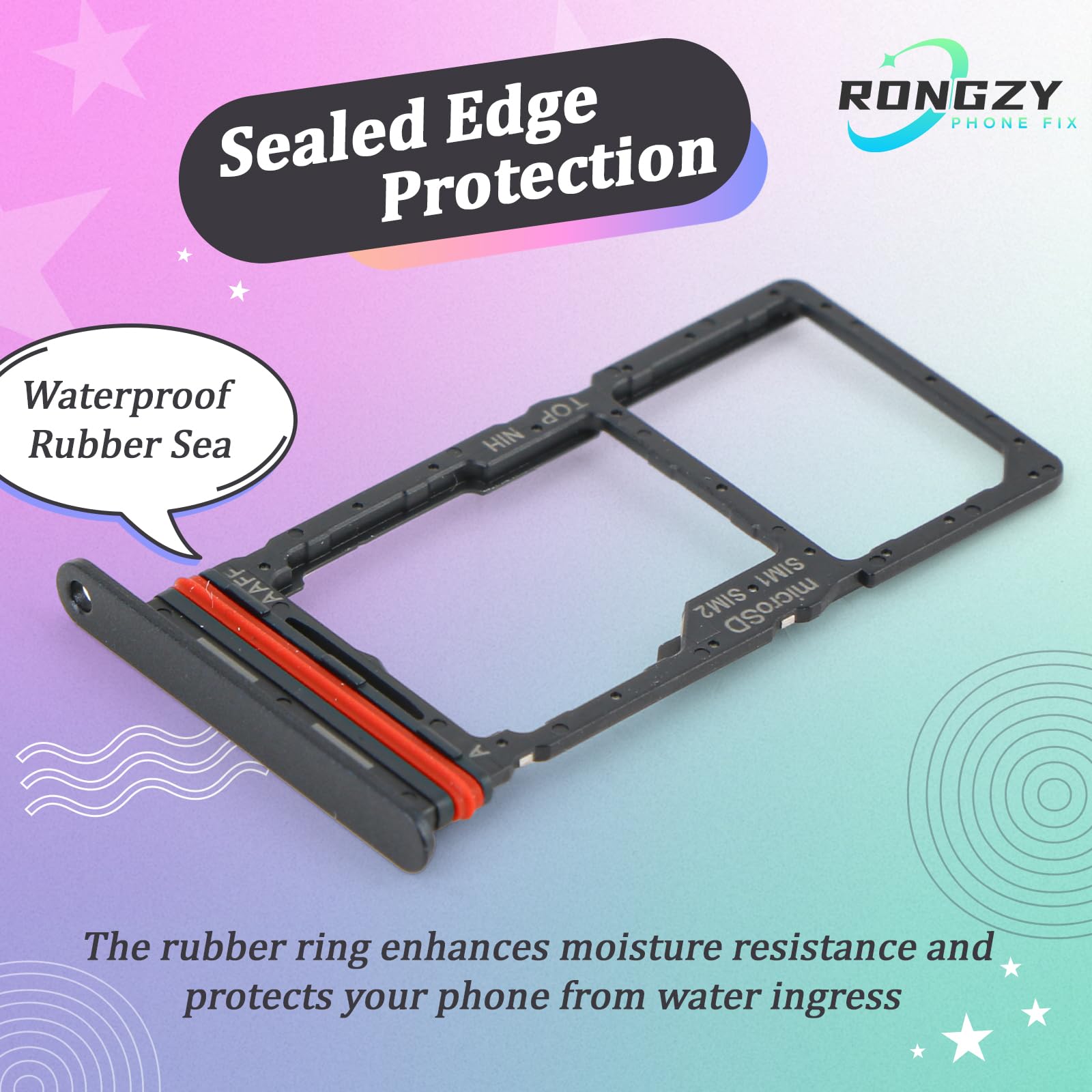 RongZy 2 Pezzi Vassoio Porta Scheda SIM per Samsung Galaxy A16 5G Supporto Scheda SIM Ricambio per Samsung Galaxy A16 5G SM-A166B/A166U/A166M/A166E con Perno di Espulsione