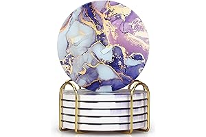 Exquisite Purple Agate Decor Coasters: A Refined Touch to Your Space