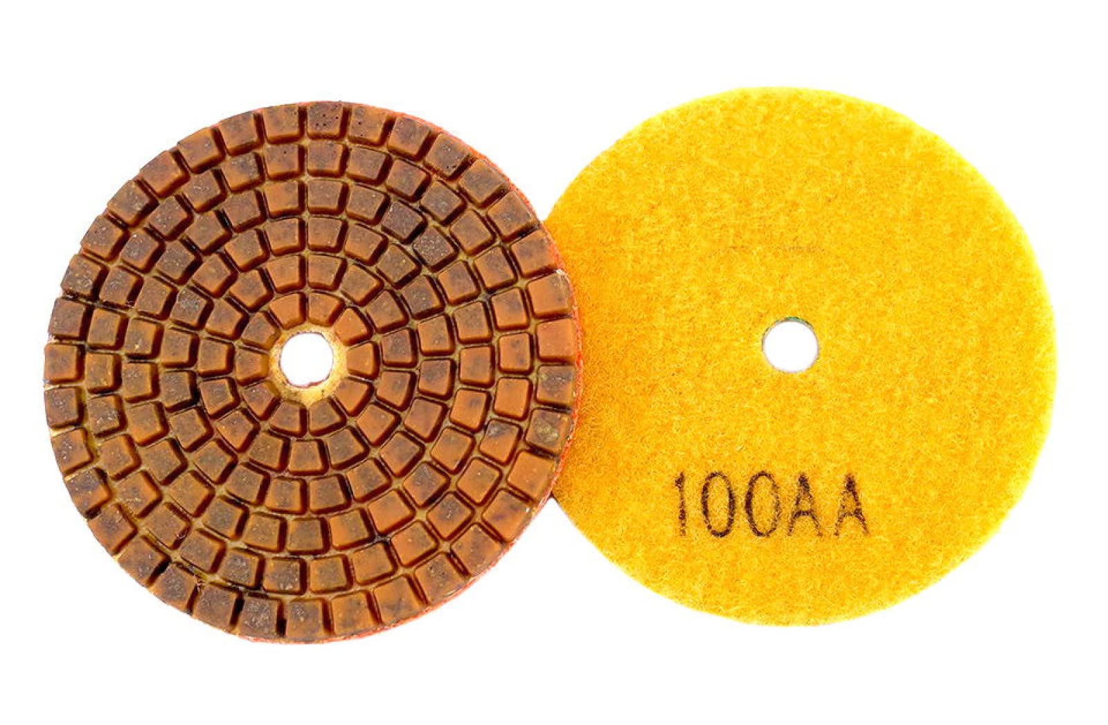 4 Unids/set Almohadillas De Pulido De Diamante De 3 Pulgadas Almohadilla De Pulido En Húmedo De Enlace De Cobre Para Disco De Molienda De Suelo De Hormigón De Mármol De Granito,400