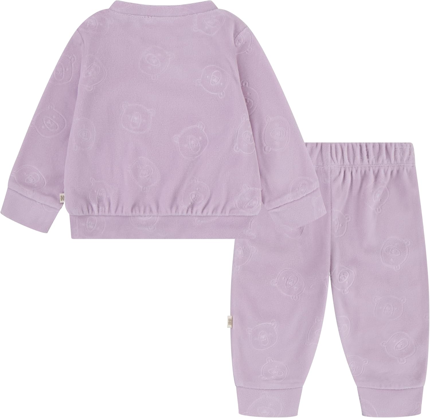 HUGGIES unisex-baby Velour Crewneck Sweatshirt and Jogger Pants 2-piece Outfit Set - Image 2