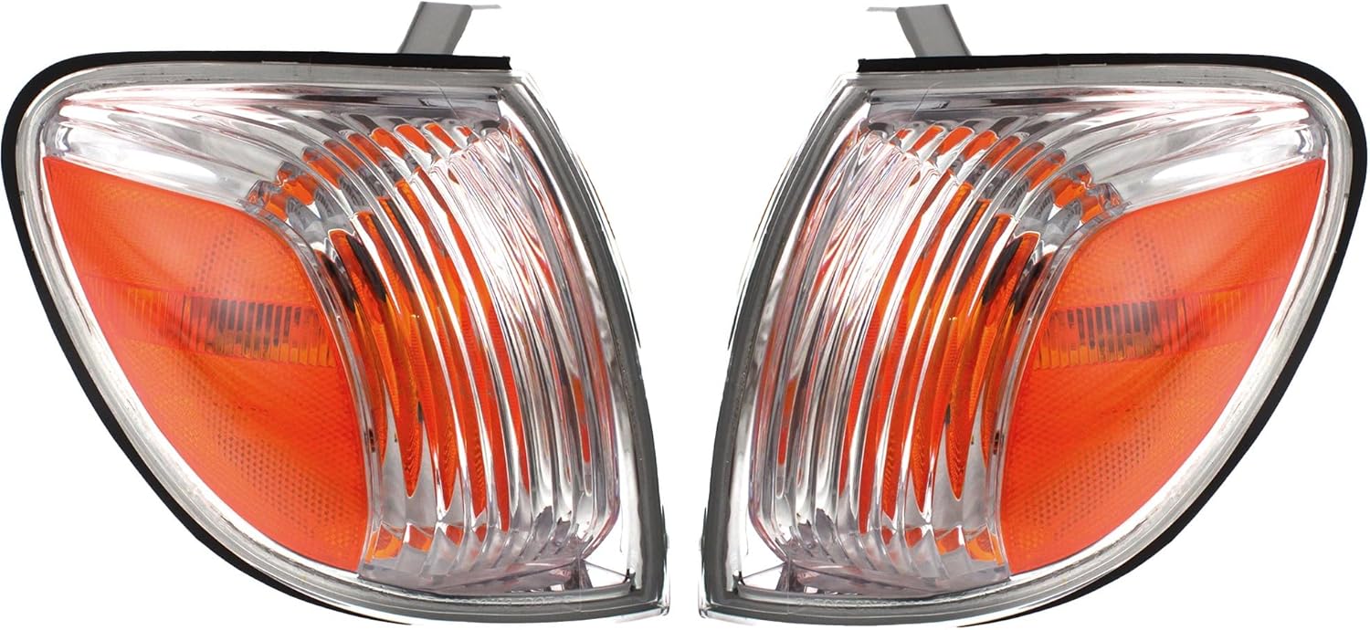 Go-Parts - Turn Signal Light Assembly for 2005-2006 Toyota Tundra, 2-Piece Pair/Set, Right (Passenger) and Left (Driver), Regular/Access Cab, Replacement