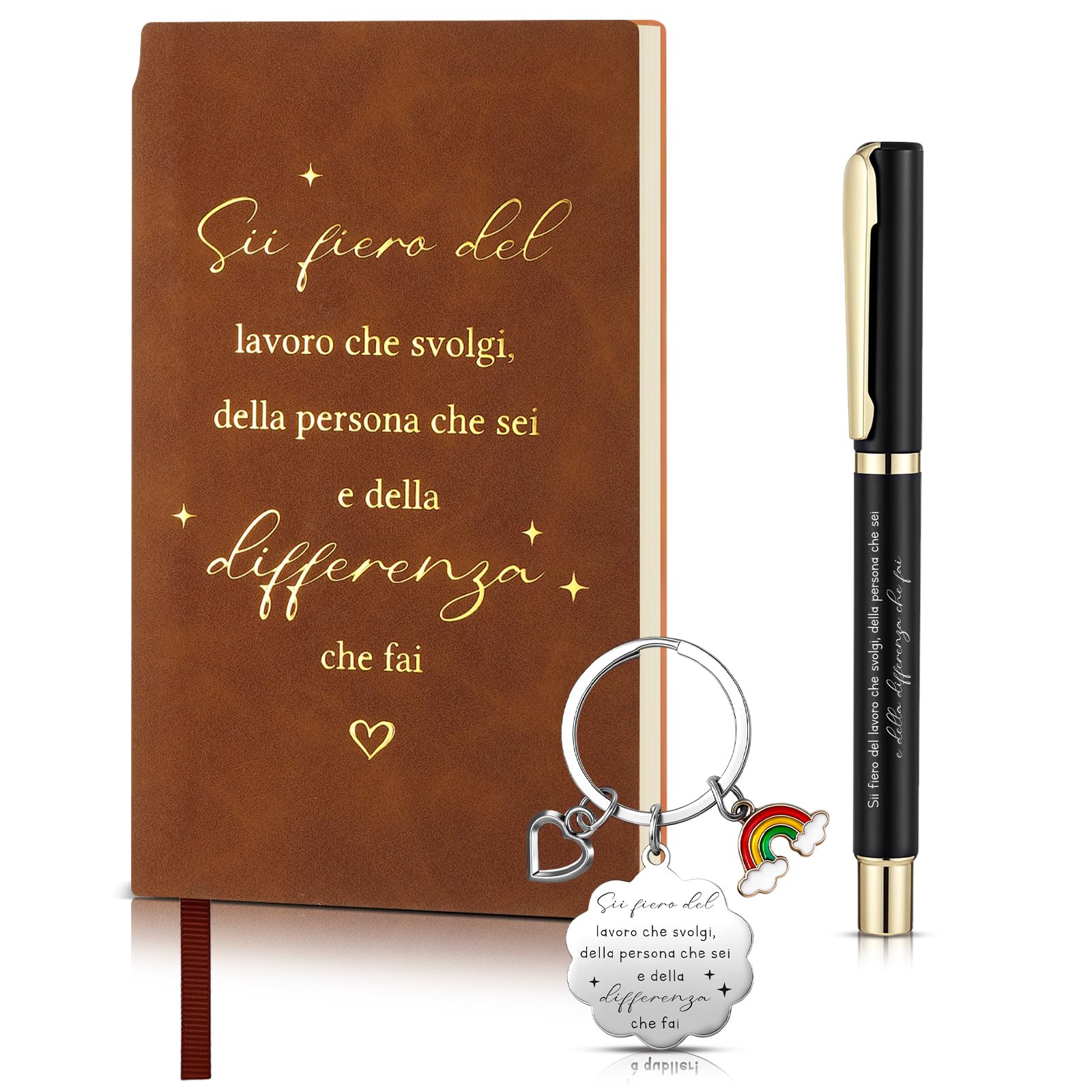 Set Regalo Motivazionale Con 12 Penne E Portachiavi A Forma Di Patata - Affermazioni Positive Per Insegnanti, Studenti E Colleghi