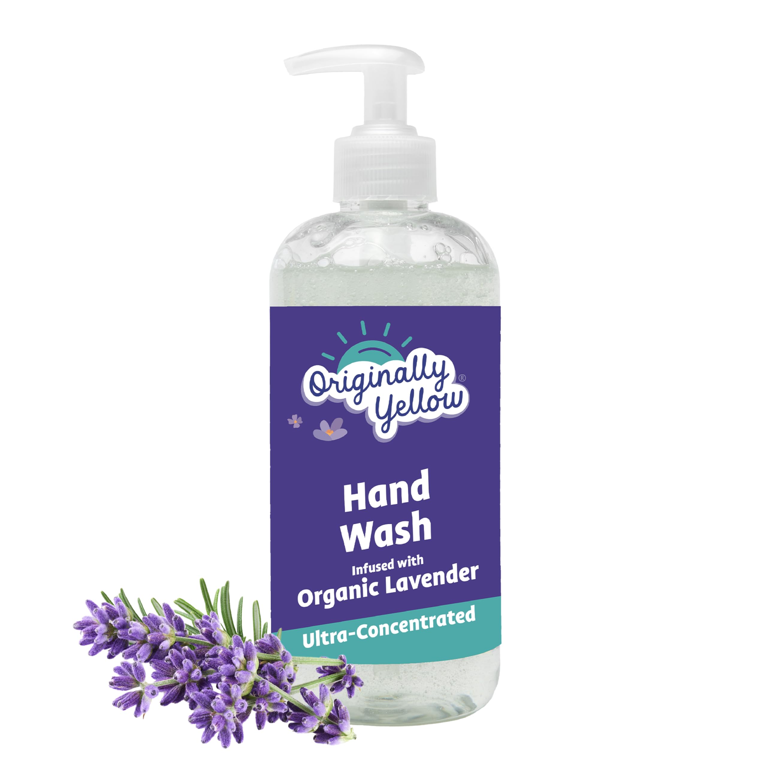 Sponsored Ad – Originally Yellow Plant-Based Hand Soap Liquid Alcohol-Free All Natural Soap Infused with Organic Lavender | Gentle Natural Hand Soap | Pet & Baby-Safe Soap, 470 mL (1-Pack)