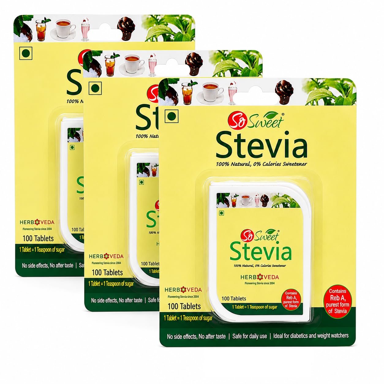 So Sweet Stevia Tablets Sugar Free Natural Zero Calorie Sweetener 100 Tablets — Amazon image 9