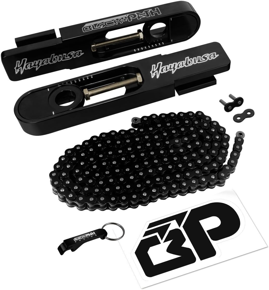 BlackPath - Suzuki Swingarm Extension GSX1300R Hayabusa (Black) T6 Billet