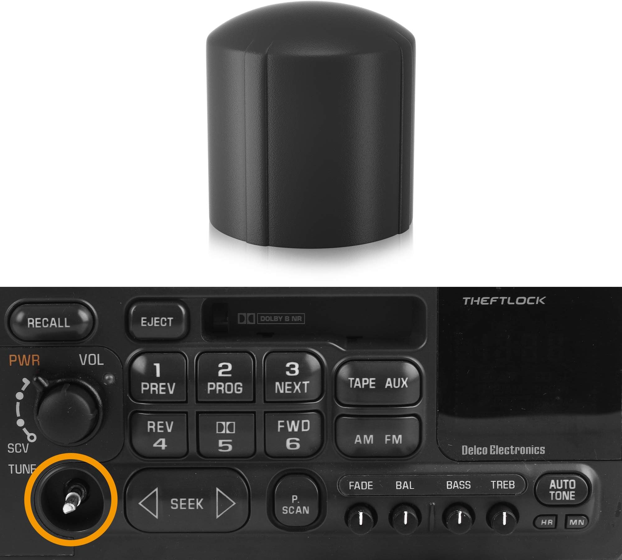 Chevrolet and GM Radio Control Knobs Knob kit for