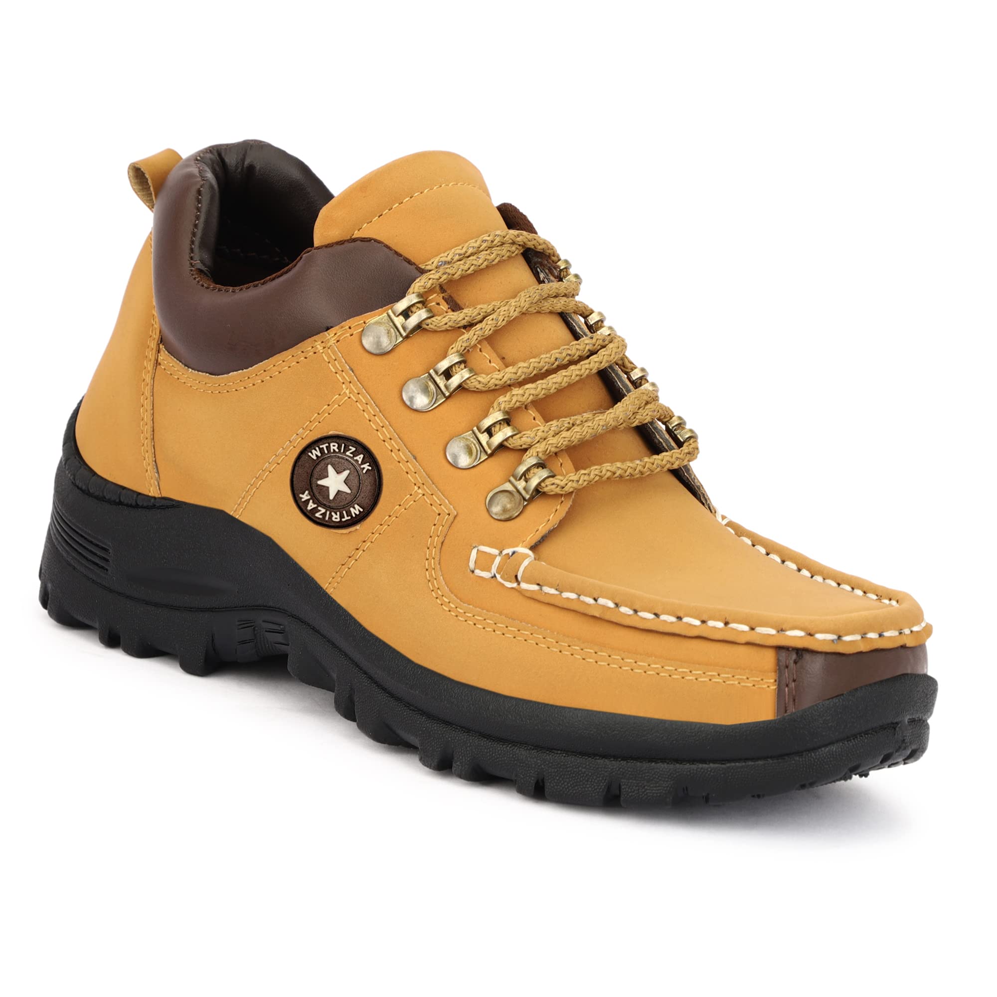 Wtrizak Mens Gold Comfortable Synthetic Lace-ups Boots 7 (B0BWYR214C) Amazon Price History, Amazon Price Tracker