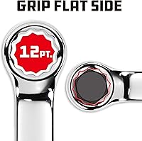 Vista 5 de Alltrade 640477 SAE Llave combinada de patrón largo 3/8