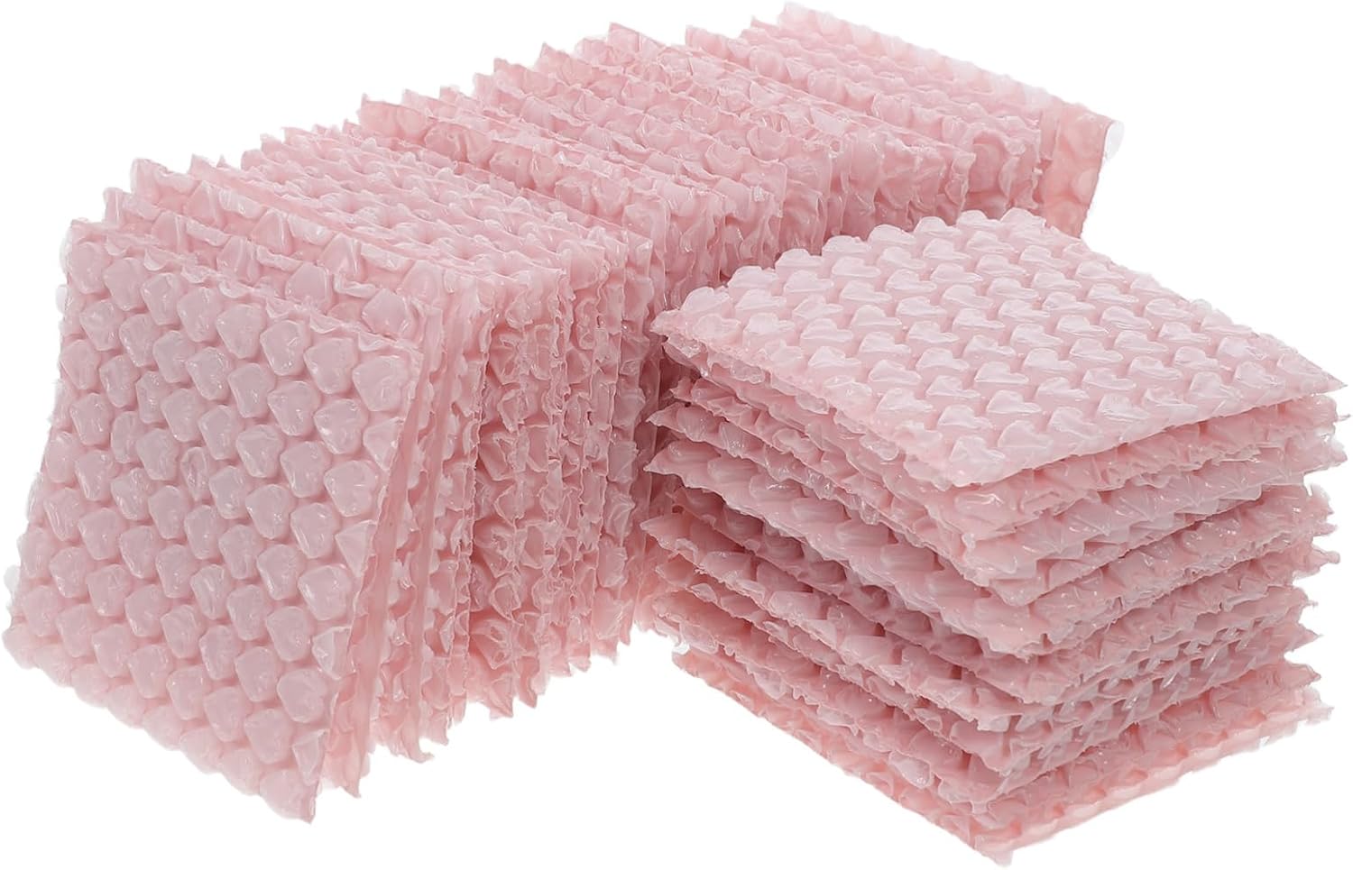 Luxshiny 50Pcs Heart Shaped Bubble Mailers Pink Protective Bubble Pouches for Shipping Thickened Design for Resistance Versatile Use for Secure Packaging and Filling Gaps