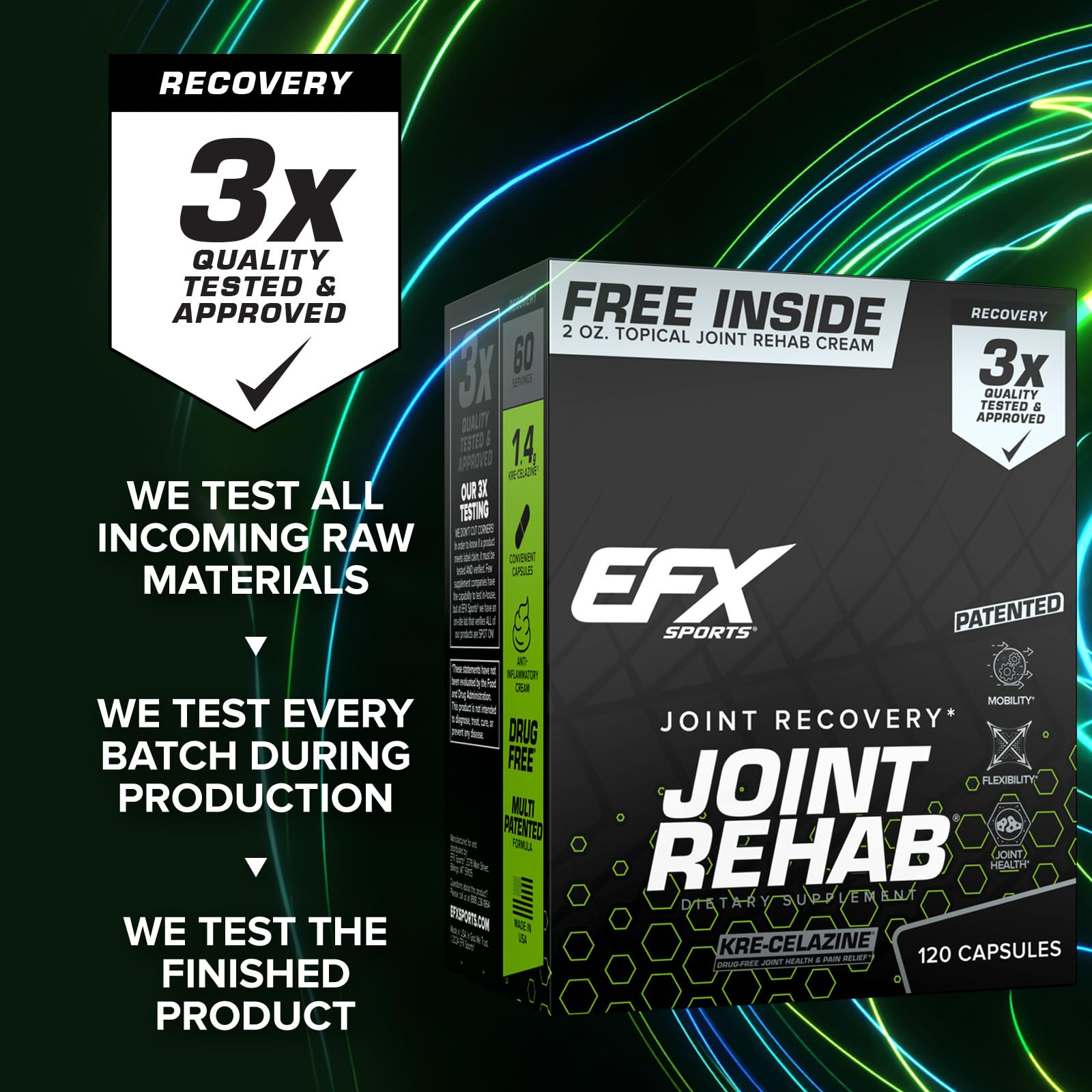 Amazon.com: EFX Sports Joint Rehab Recovery Kit | Powered By Kre