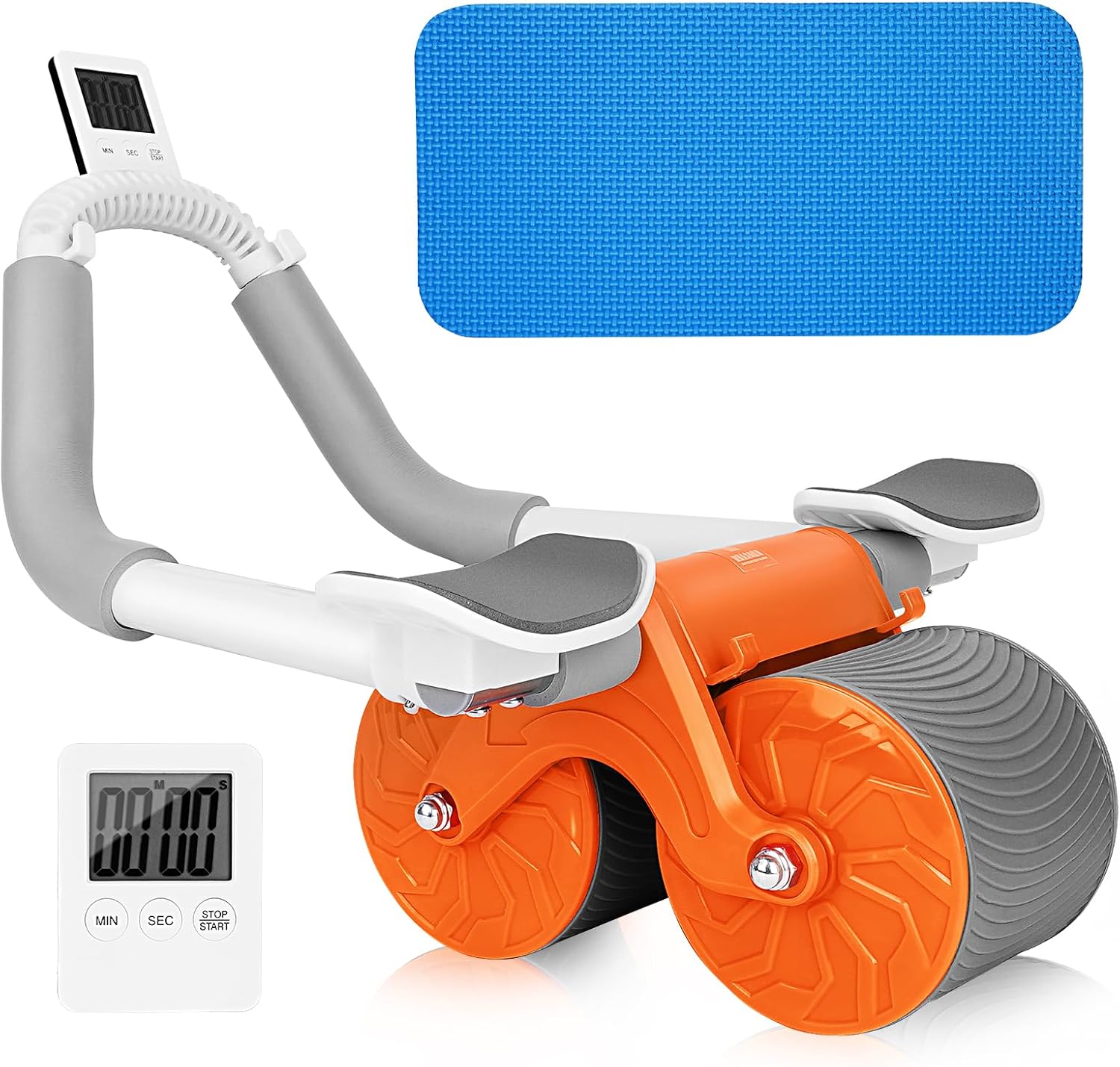 Automatic Rebound Ab Abdominal Exercise Roller Wheel, with Elbow