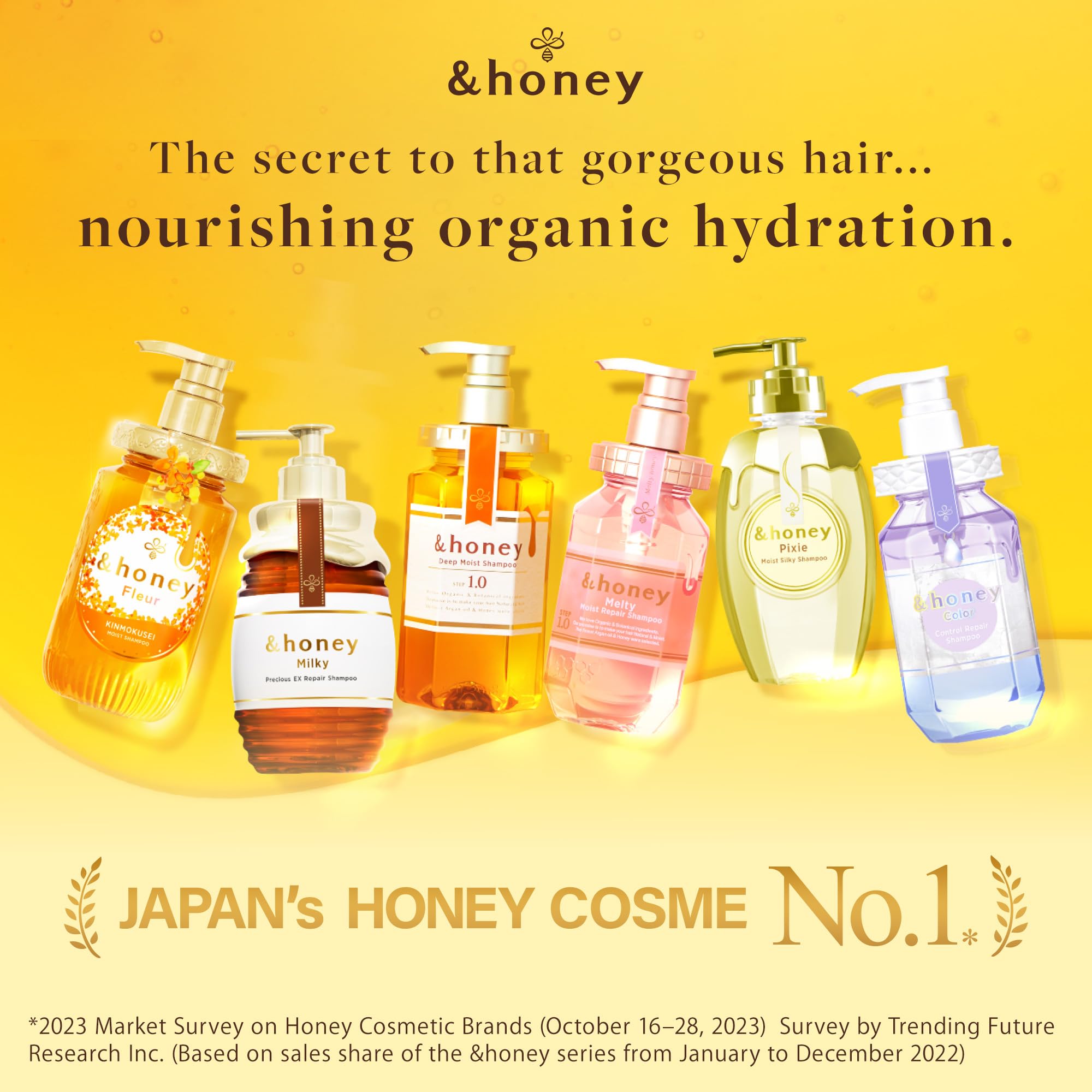 [Genuine Product] &honey Melty Moist Repair Shampoo & Conditioner Set 440mL+450g/14.87.fl.Oz+15.69Oz Sulfate-Free Moisturizing Hair Care Tame Frizz Waves - 3