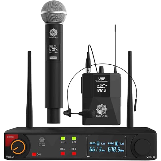 DIGIMORE UHF Wireless Microphone System