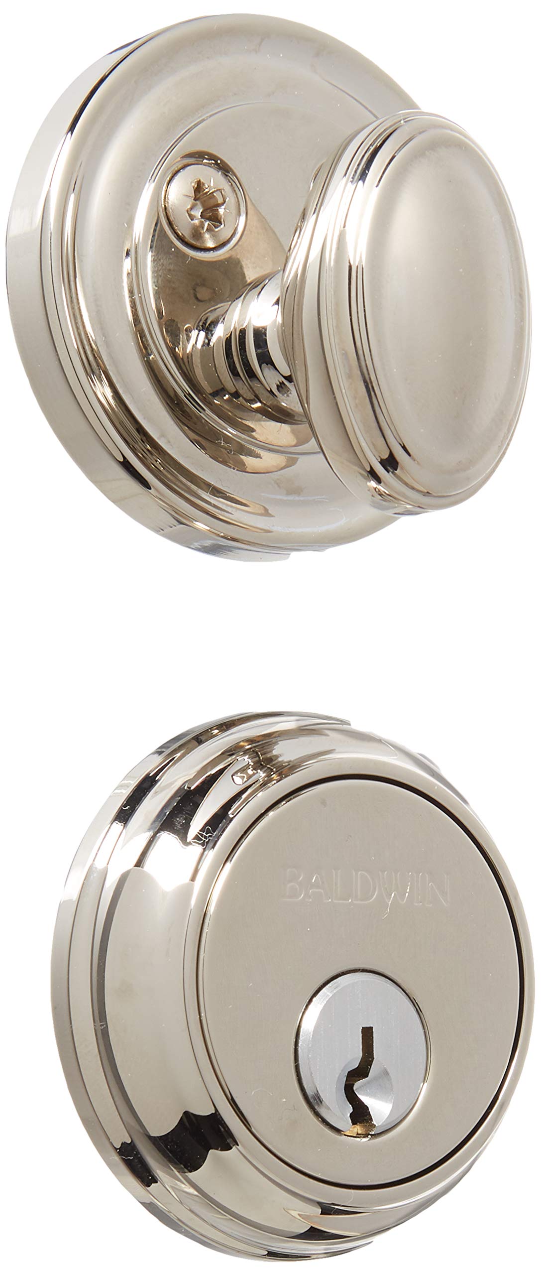 Pêne avec cylindre unique robuste 11,4 x 9,1 cm, finition traditionnelle acier 8031055