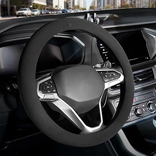 FLORICH Winter Microfiber Suede Steering Wheel Cover