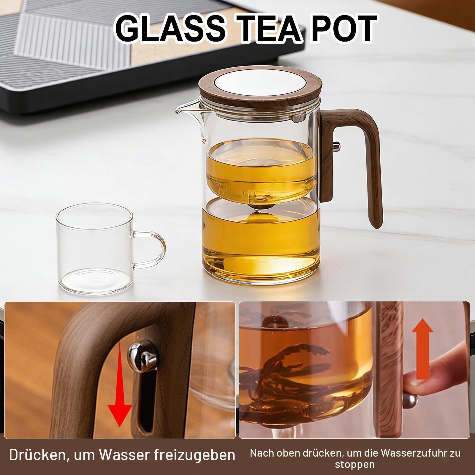 Küche, Haushalt & Wohnen›Küche, Kochen & Backen›Geschirr, Besteck & Gläser›Geschirr & Serviergeschirr›Tee- & Kaffeekannen›Teekannen für eine Tasse (600ml)