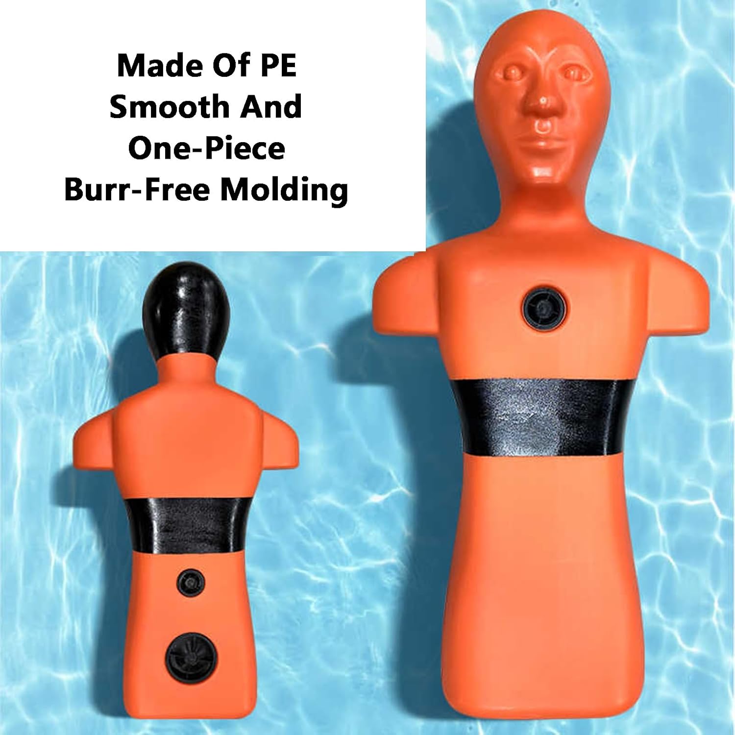 Water Life-Saving Training Dummy,Drowning Prevention Education Tools,Water Life-Saving Training Figures,Rapid Drainage(Yellow)