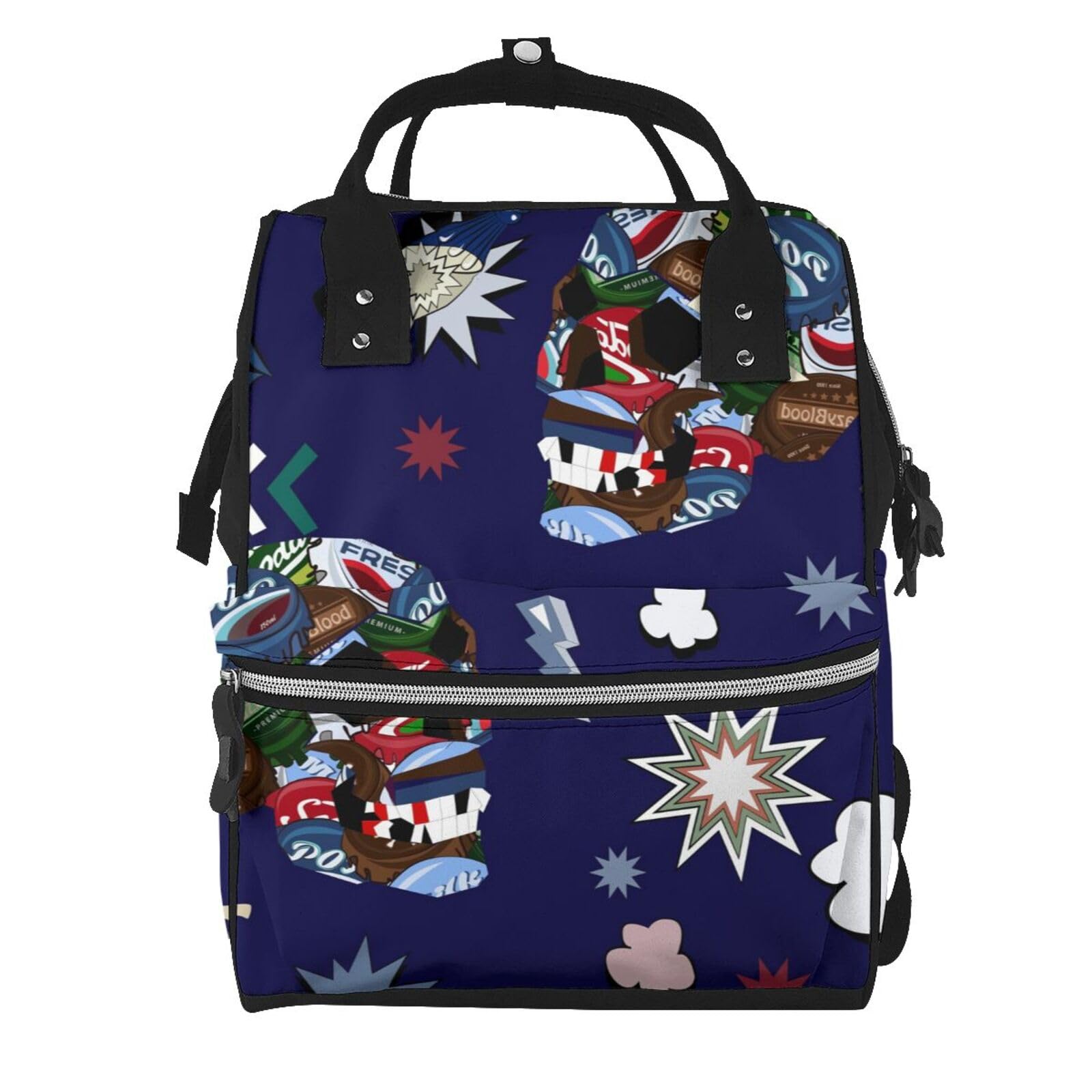 Sac à dos ordinateur portable grande capacité à couches zipper - 7
