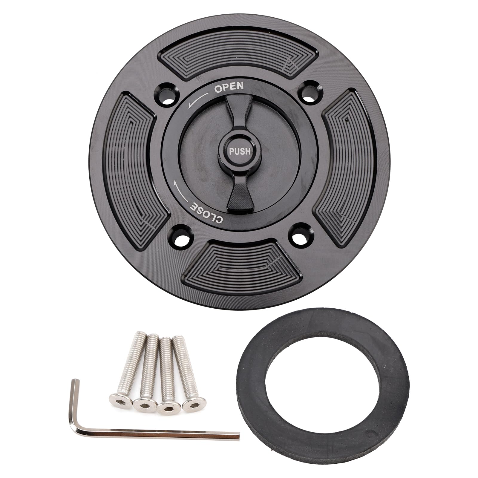 Amazon.com: MAD HORNETS Quick Release Keyless Fuel Gas Cap 112mm