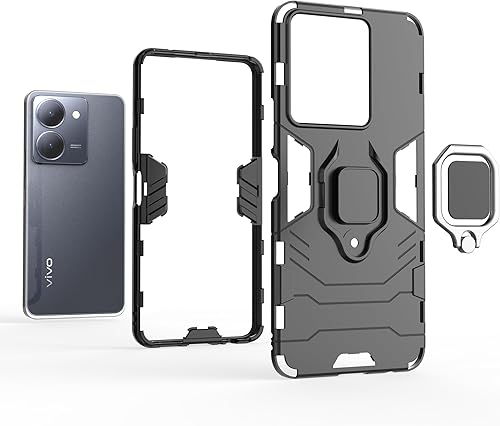 Miniatura 5 de Kukoufey Funda compatible con Vivo Y36 4G, compatible con Vivo Y27 5G, soporte magnético para automóvil compatible con Vivo Y36 V2247  Y36 5G V2248