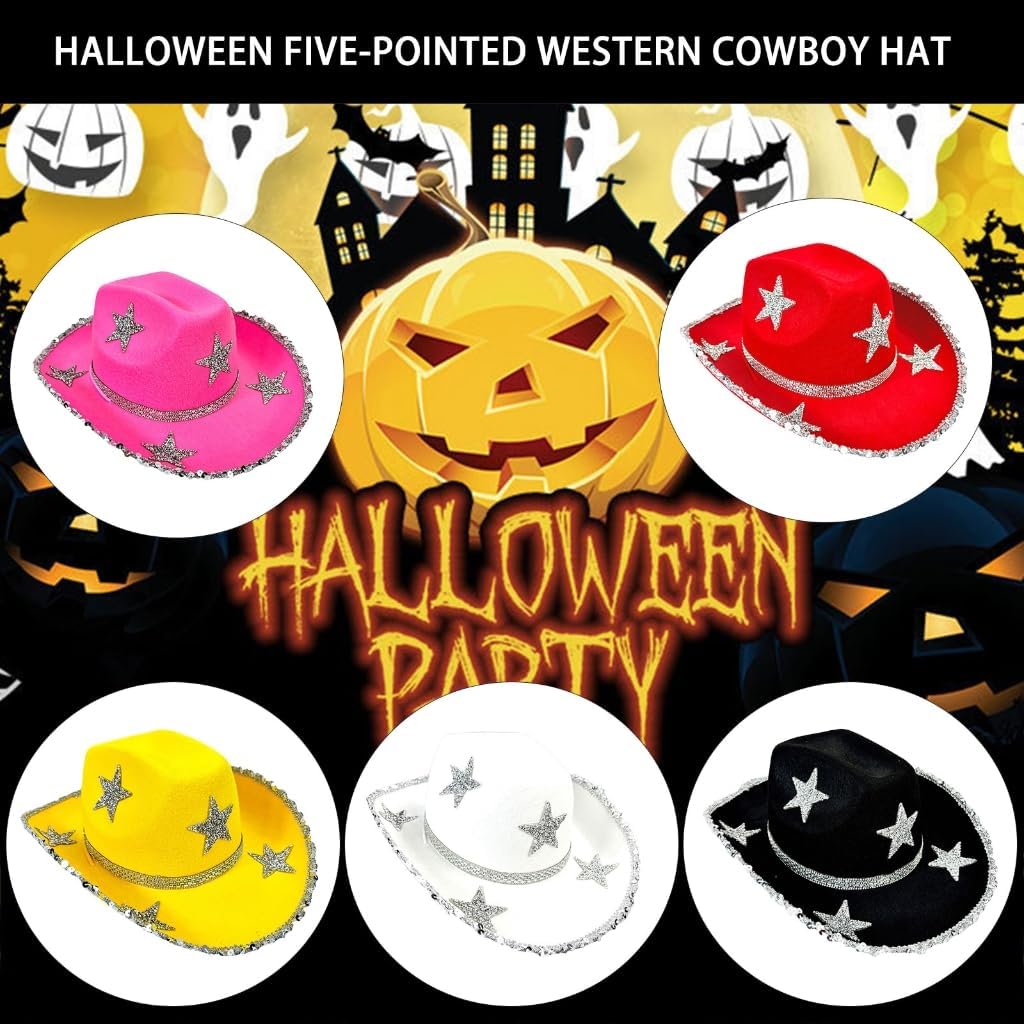 Bride Cowboy Hats Crystal Panama Hat for Disco House Cocktail Parties Vacation Sparkly Crystal for Comedian