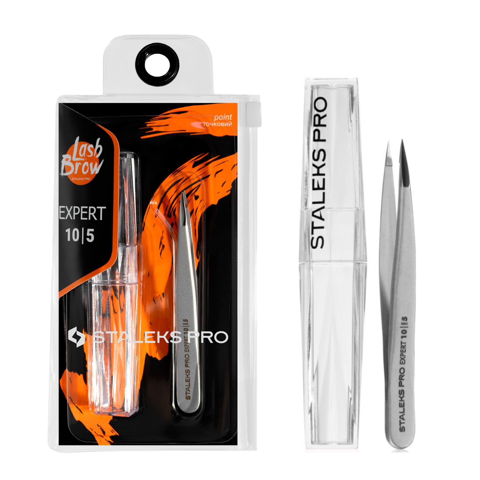 STALEKS PRO Stainless Steel Eyebrow Tweezer for Spot Correction & Ingrown Hairs Removal