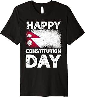 Happy Constitution Day Nepal Nepalese Independence Day Premium T-Shirt