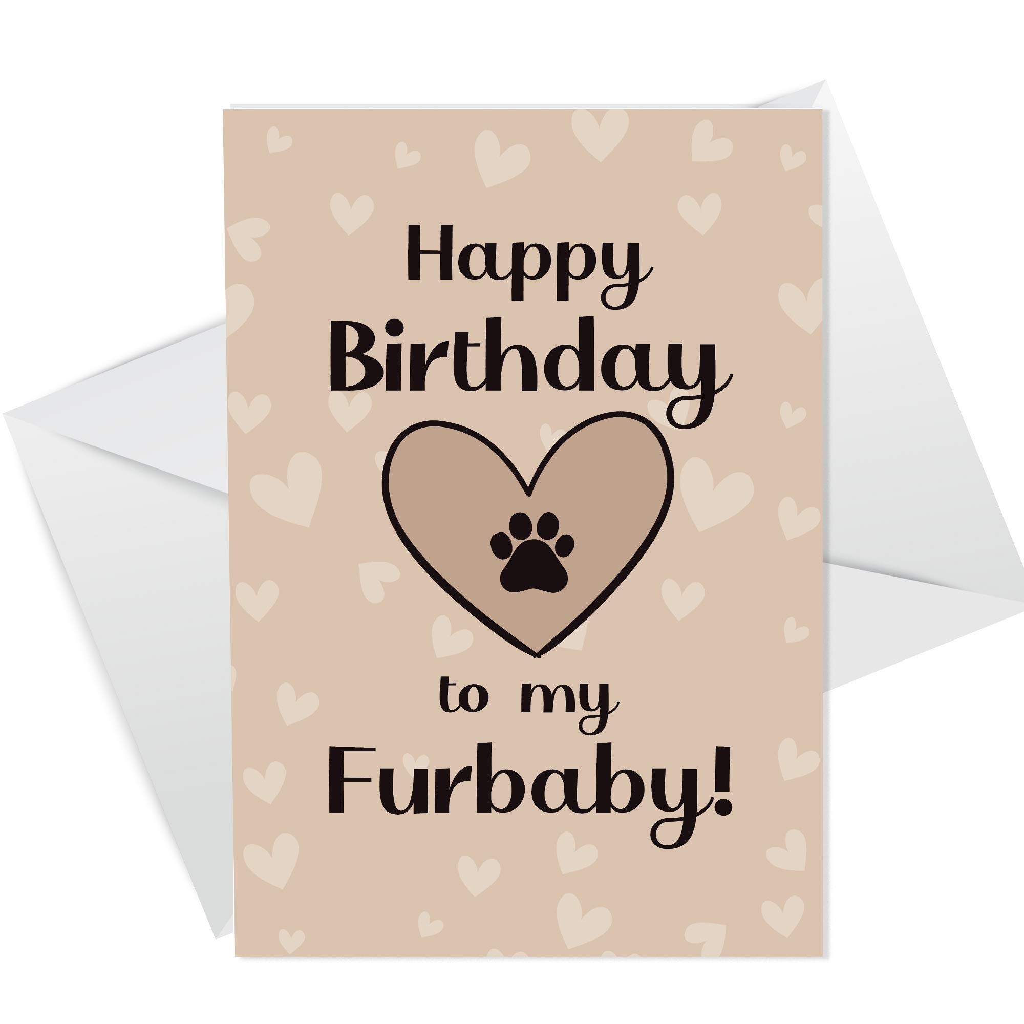 Happy Birthday Card For The Dog Cat Furbaby From Pet Owner Dog Cat Lover Card