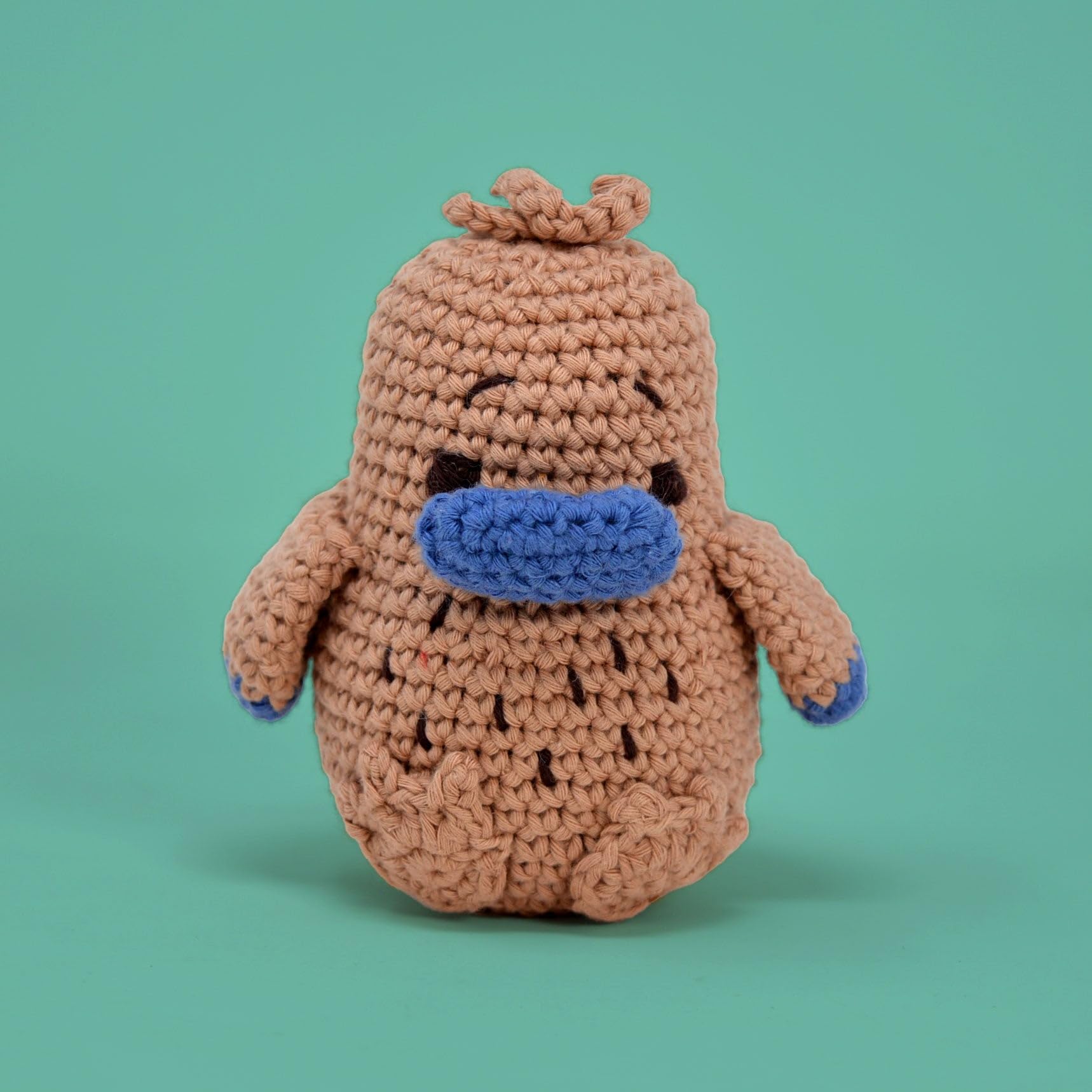 KNITTY CRITTERS Hello Crafts - Pouch Pals - Peter Platypus - Crochet kit