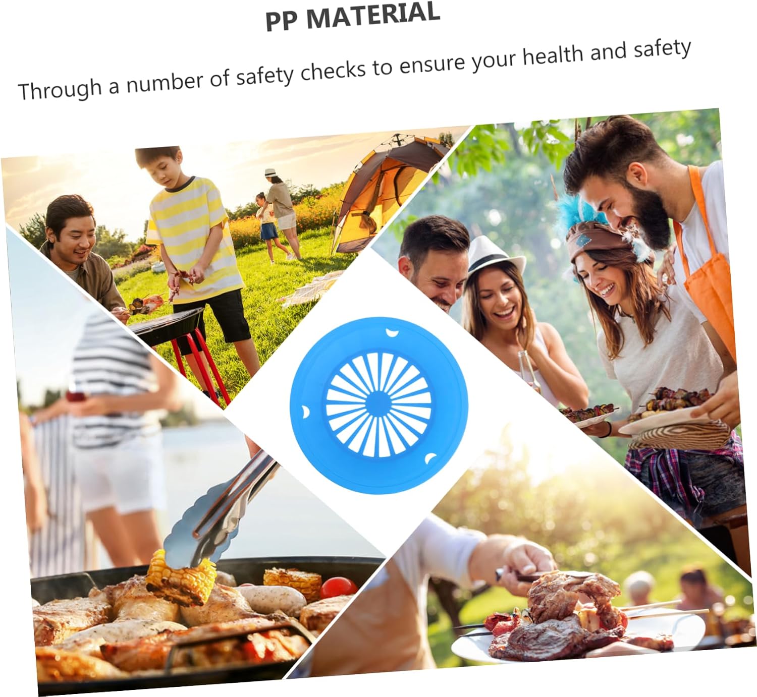 10Pcs Picnic Plate Tray Plastic Bbq Accessories for Family Gathering