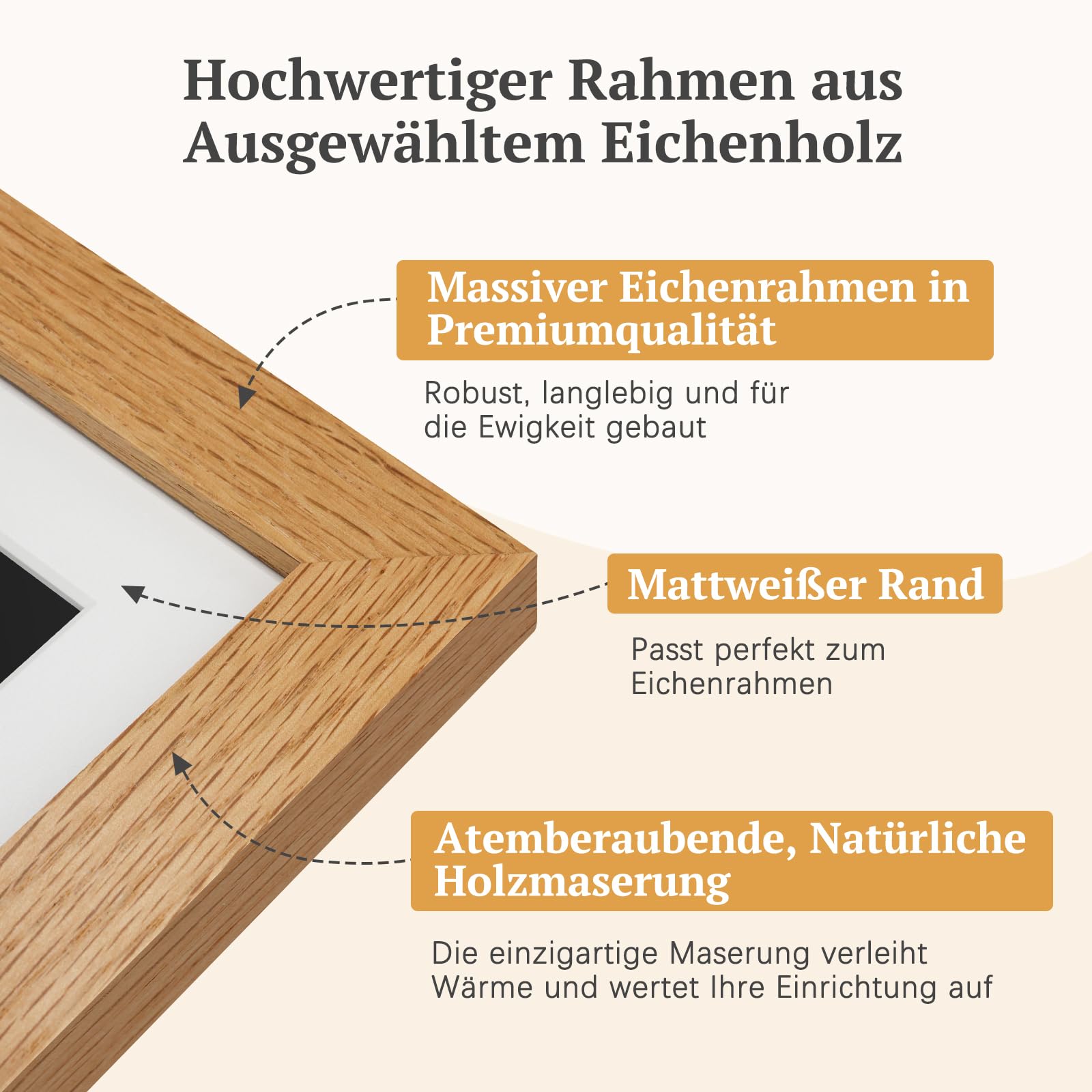 Frameo Digitaler Bilderrahmen Holz WLAN mit 32GB, 10.1 Zoll Elektronischer Bilderrahmen 1280 * 800 IPS Touchscreen, Fotos/Videos sofort über Frameo APP Teilen, Geschenke für Frauen Männer, Eichenholz