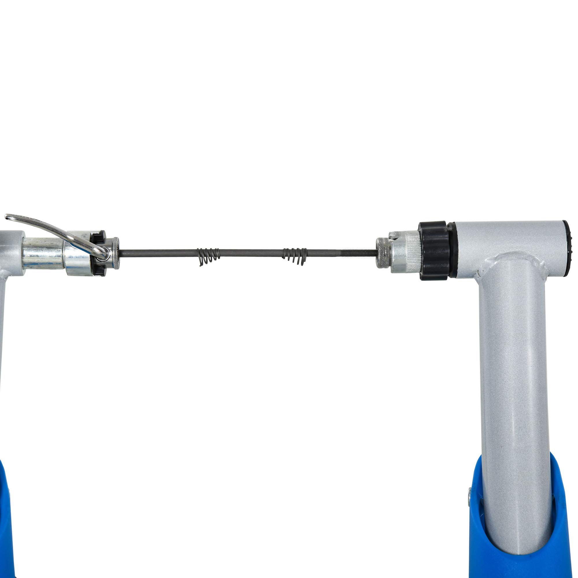 HOMCOM Rollentrainer Fahrradtrainer Heimtrainer mit 8-Stufen-Widerstand Magnetbremse für 650C, 700C/26-29" Metall Blau 77 x 56 x 47,5 cm