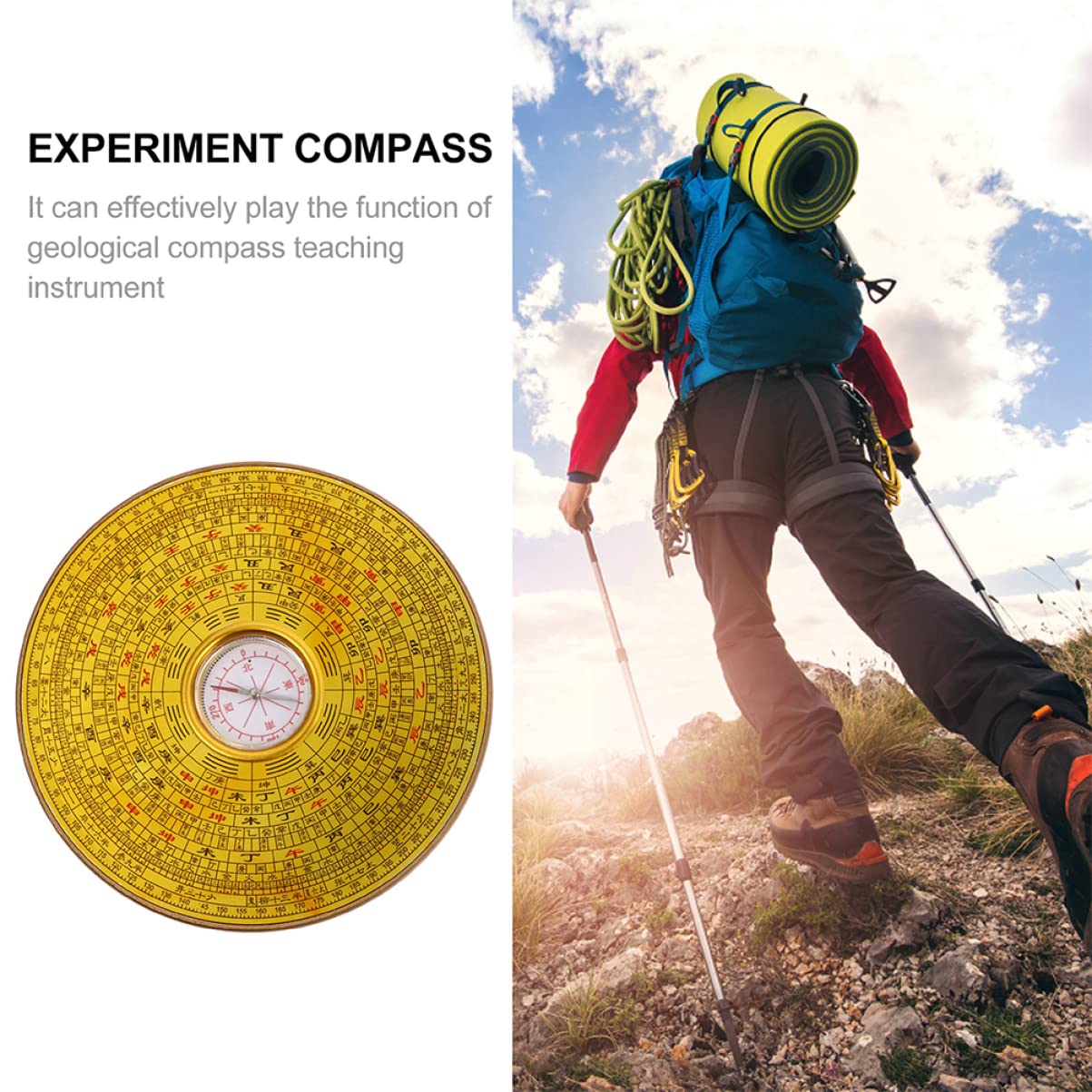 POPETPOP Boussole Instrument D'enseignement Boussole Randonnée Boussole De Visée en Plein Air Compas Outils Scientifiques Outil Scientifique De Direction Boussole De Géologie
