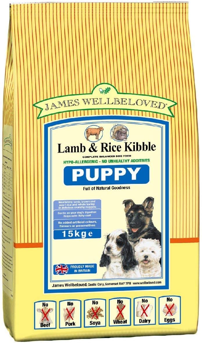James Wellbeloved Puppy Lamb and Rice Kibble 15 kg